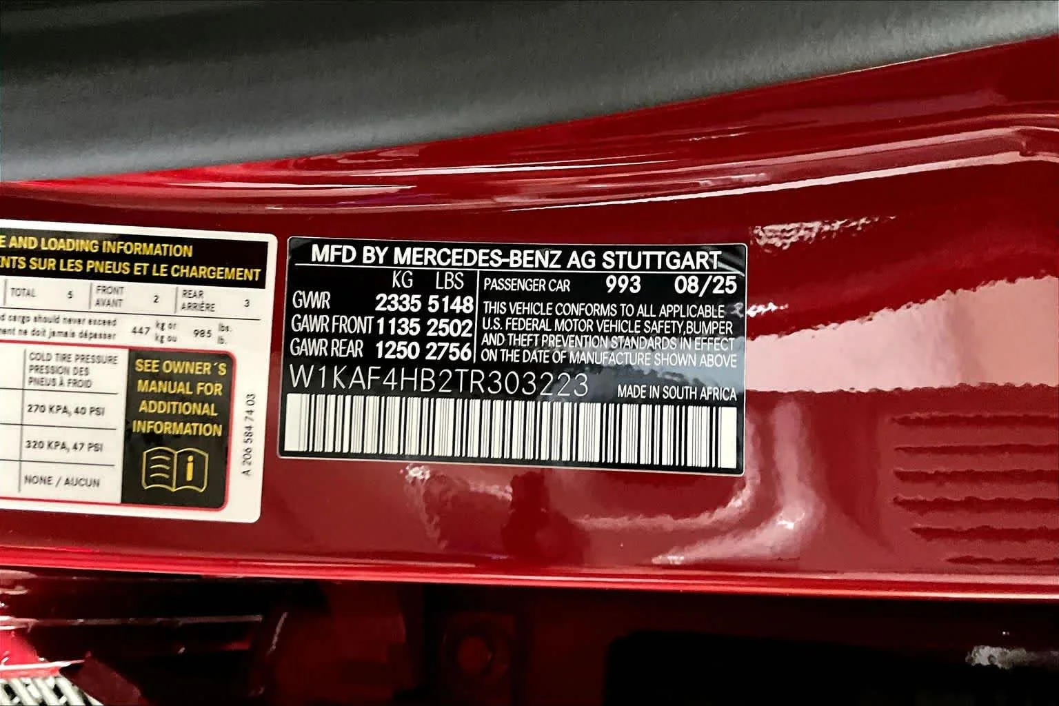 New 2026 MANUFAKTUR Patagonia Red Metallic Mercedes-Benz C 300 image 13