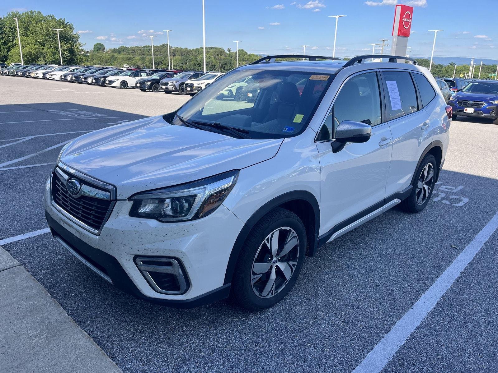 Used 2020 Crystal White Pearl Subaru Touring image 3