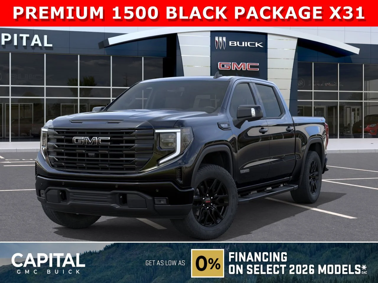 New 2026 ONYX BLACK GMC Elevation image 1