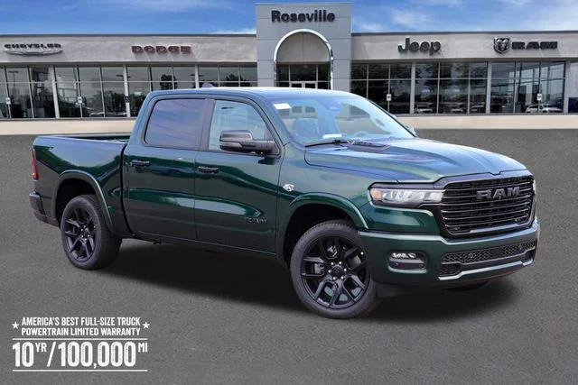 New 2026 Serrano-Green Metallic Exterior Paint RAM Laramie image 1