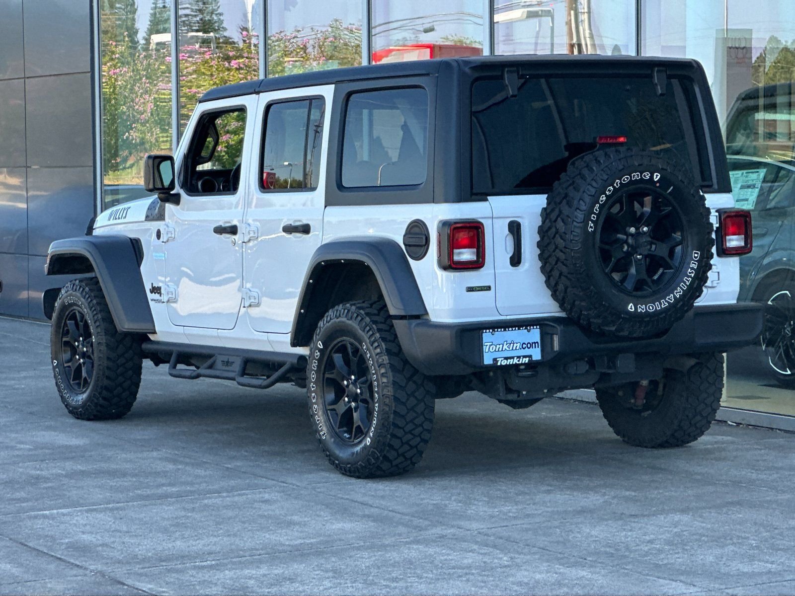Used 2022 Bright White Clearcoat Jeep Unlimited Willys image 5