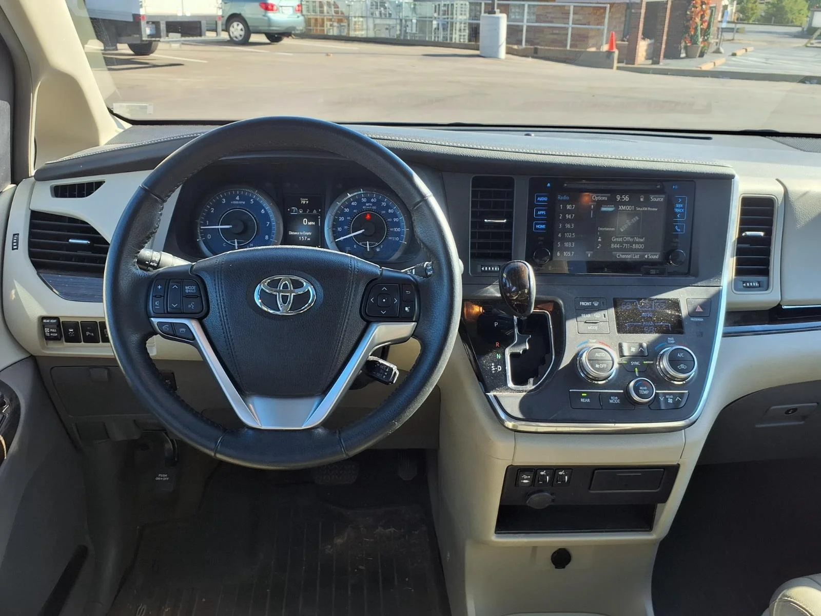 Certified Used 2017 Midnight Black Metallic Toyota XLE 8-Passenger image 5