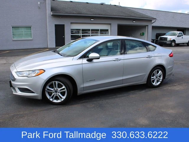 Used 2018 Ford Fusion Hybrid S with VIN 3FA6P0UU6JR235819 for sale in Tallmadge, OH