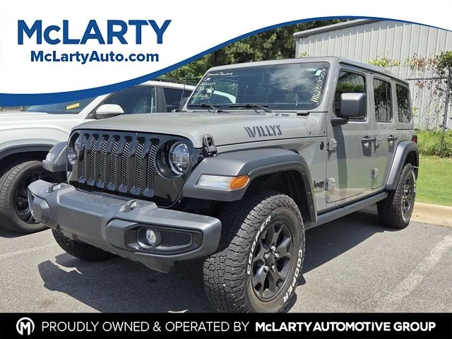 Used 2021 Gray Jeep Unlimited Willys image 1