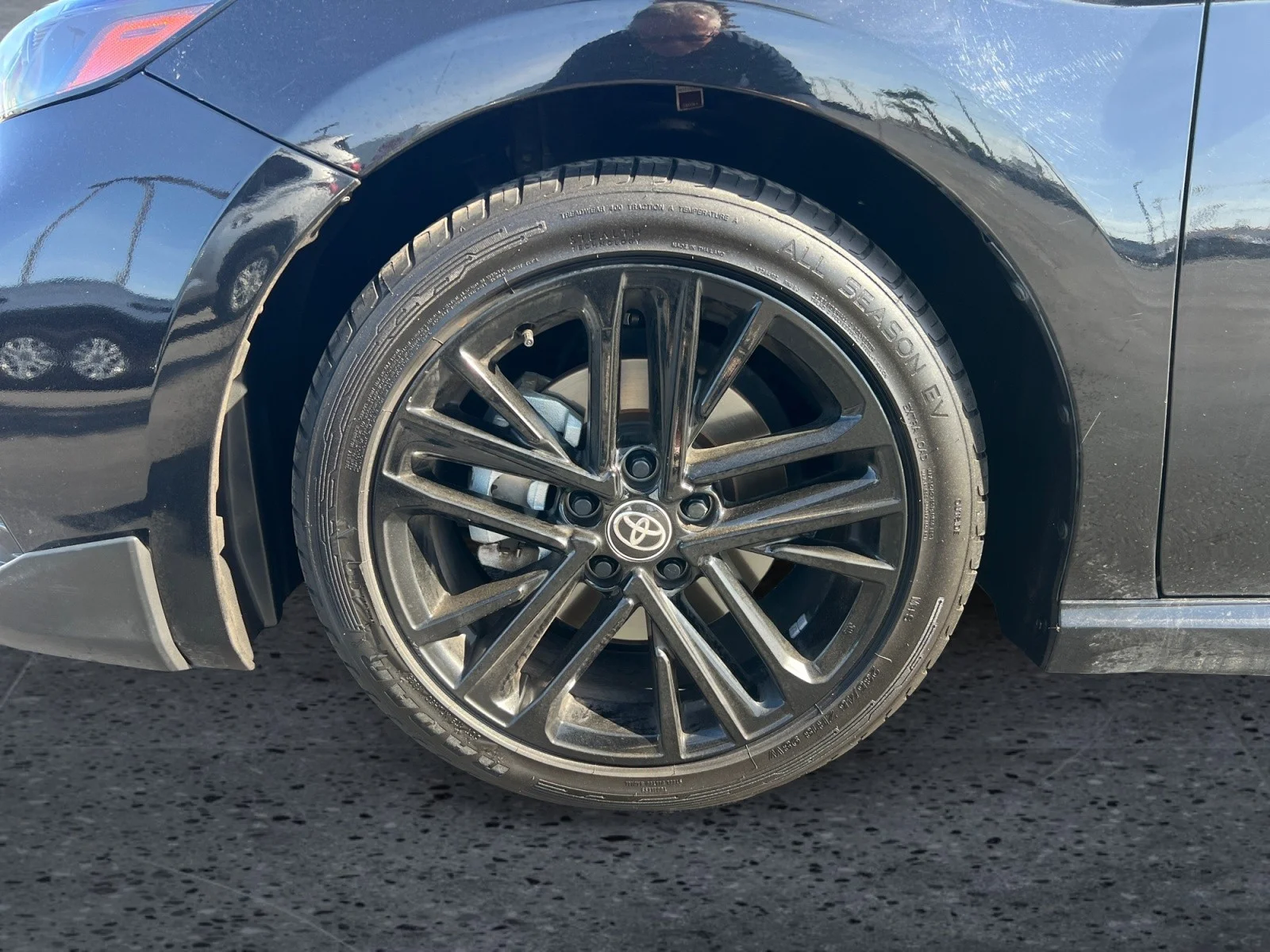 Used 2025 Midnight Black Metallic Toyota SE image 9