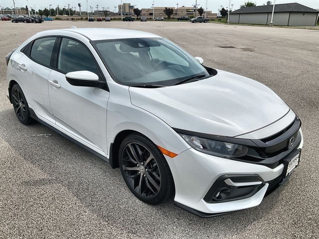 Used 2021 Platinum White Pearl Honda Sport image 12