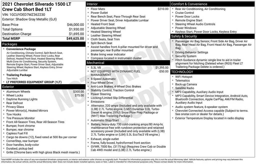 Used 2021 Gray Chevrolet LT image 31