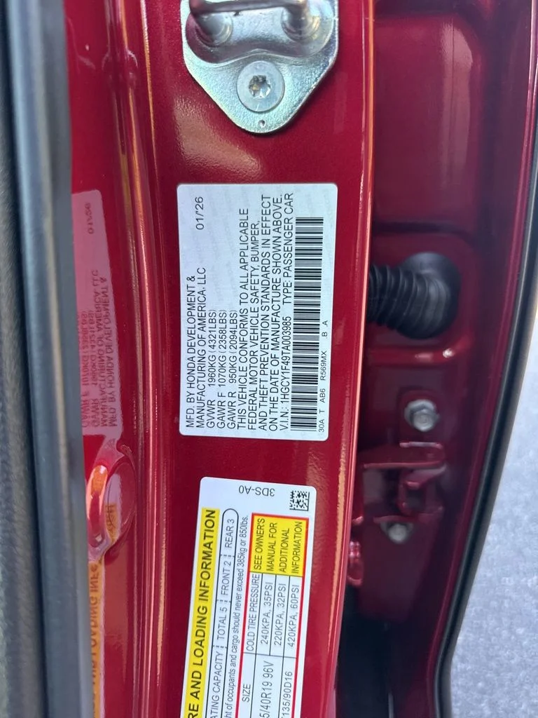 New 2026 Radiant Red Metallic Honda SE image 24