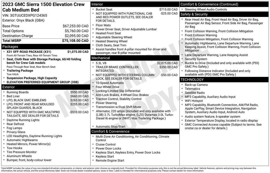 Used 2023 Black GMC Elevation image 28
