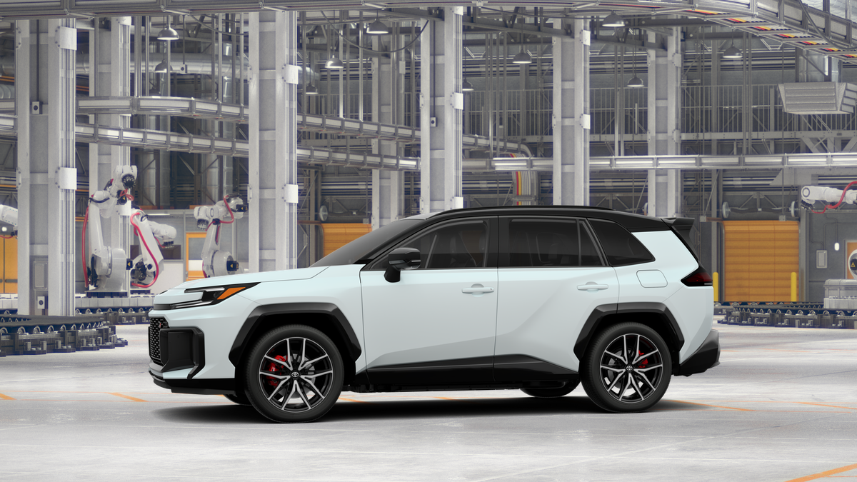 New 2026 Wind Chill Pearl with Midnight Black Metallic roof Toyota GR SPORT image 3