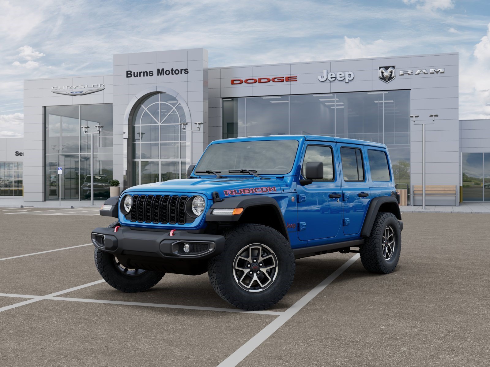 New 2026 Hydro Blue Pearlcoat Jeep Rubicon 4-Door image 1