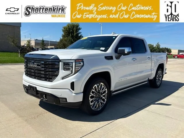 Used 2023 White Frost Tricoat GMC Denali Ultimate image 1