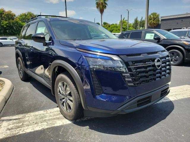 New 2026 Deep Ocean Blue Pearl Nissan SV image 3