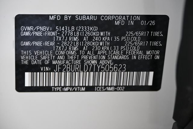 New 2026 White Subaru Wilderness image 21