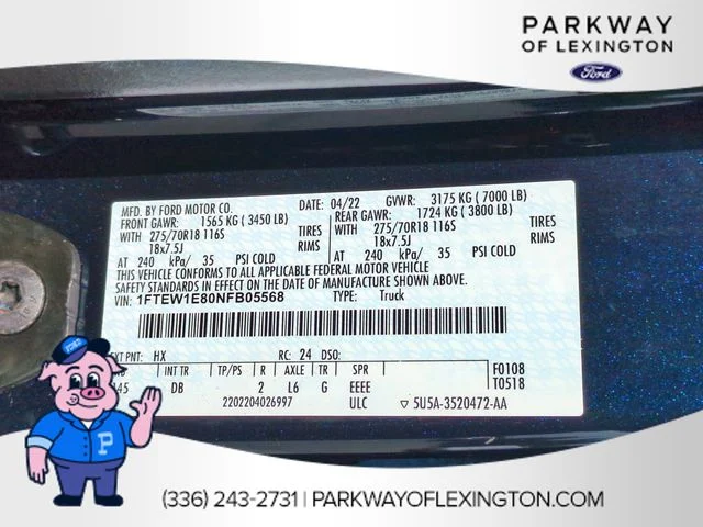Used 2022 Blue Ford Tremor image 35