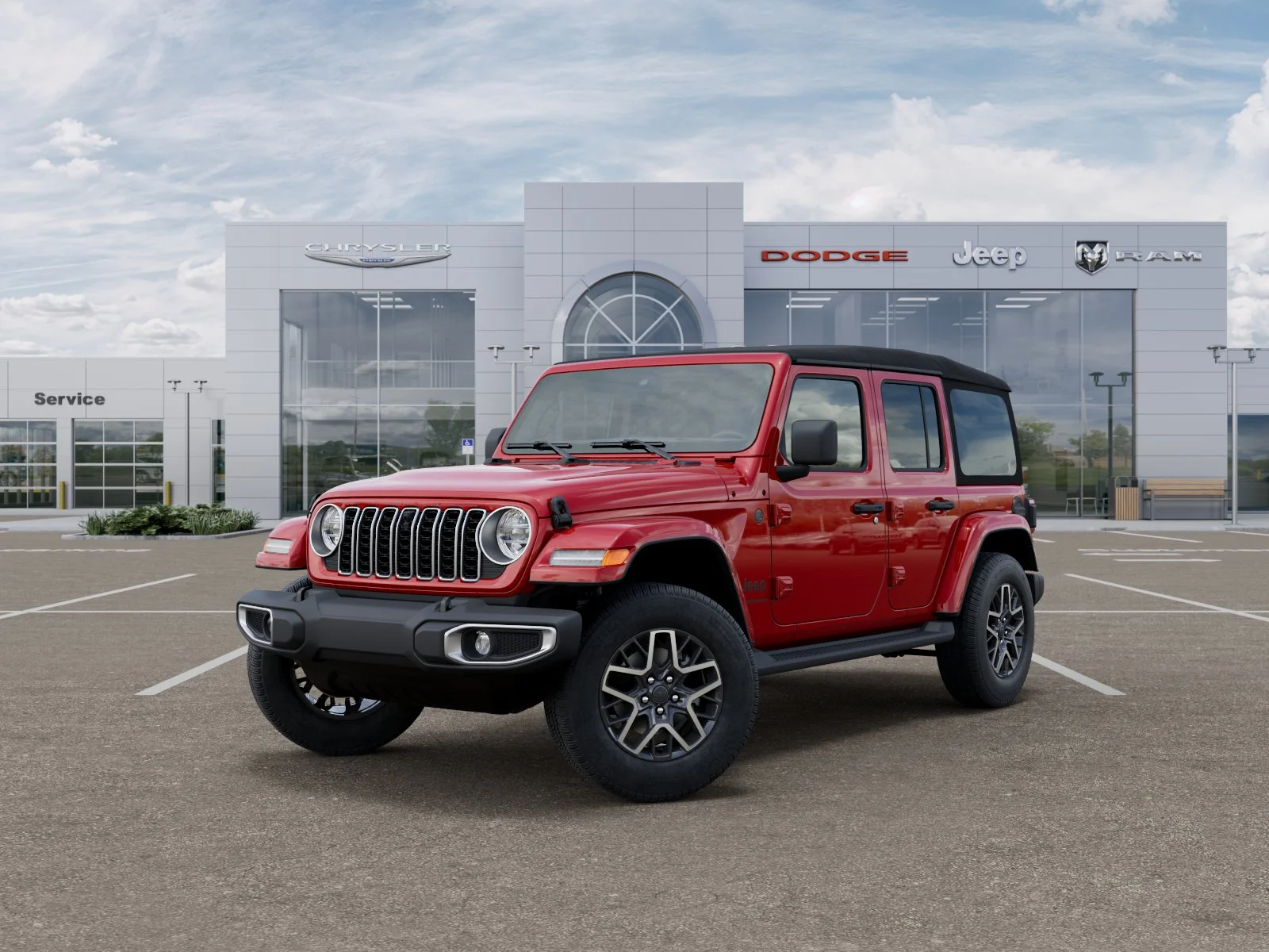 New 2026 Firecracker Red Clear-Coat Exterior Paint Jeep Sahara image 28