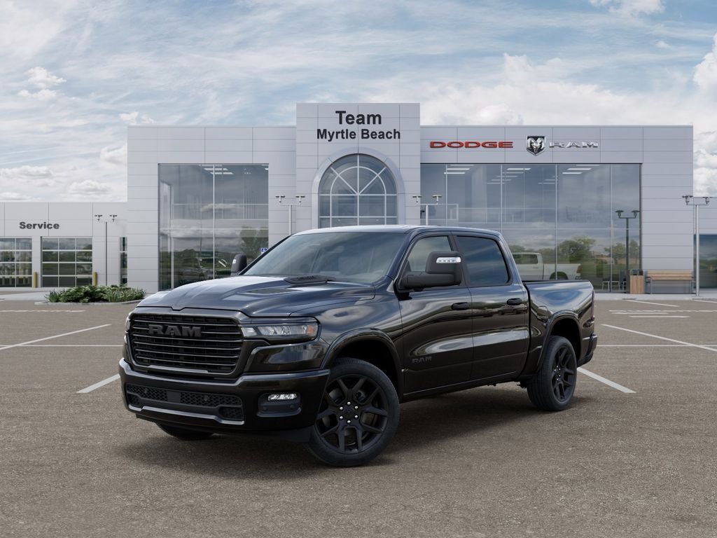 New 2026 Diamond Black Crystal Pearl-Coat Exterior Paint RAM Laramie image 2