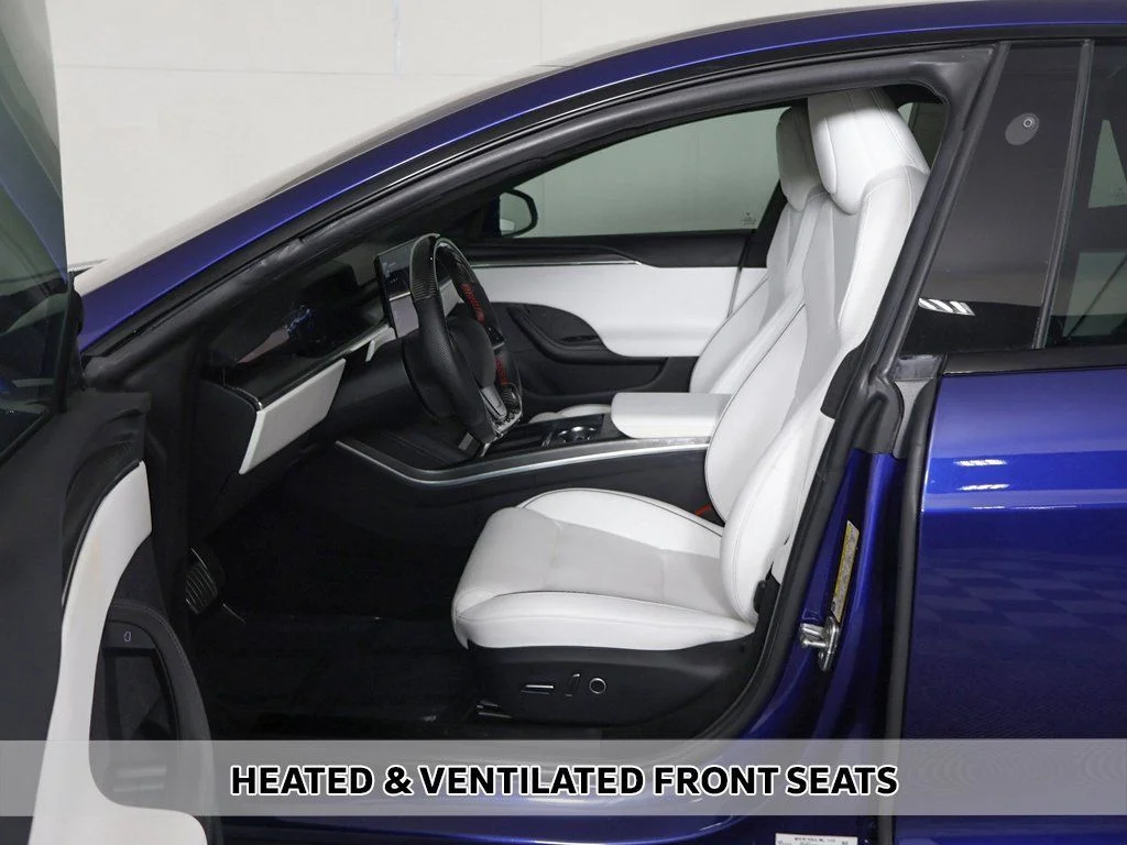 Used 2023 Blue Tesla Plaid image 8