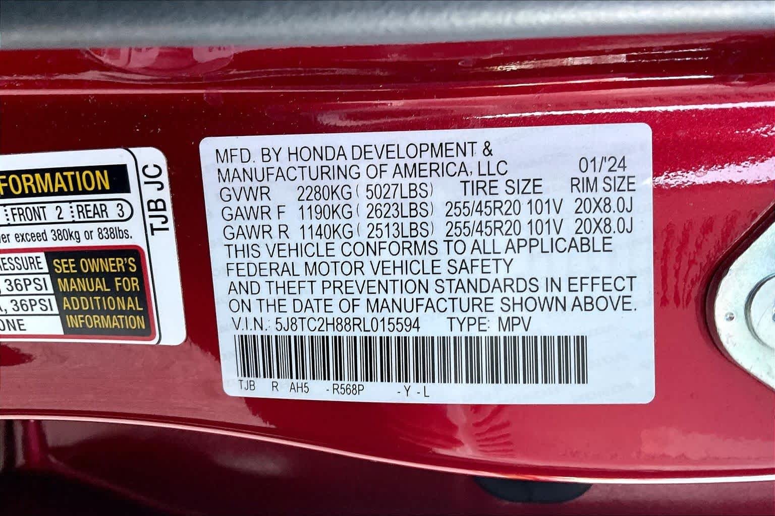 Certified Used 2024 Performance Red Pearl Acura SH-AWD A-SPEC ADV image 33