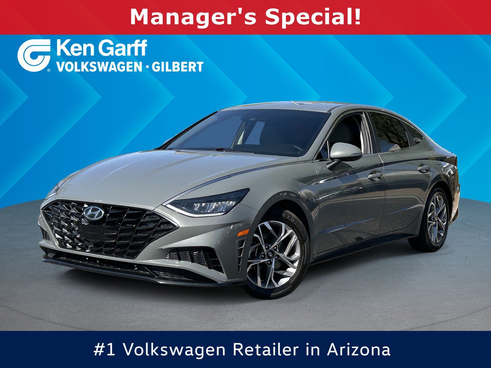Used 2021 Hampton Gray Hyundai SEL image 1