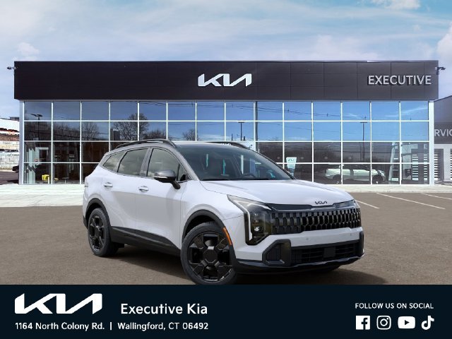 New 2027 Glacial White Pearl / Black Ro Kia X-Line image 8