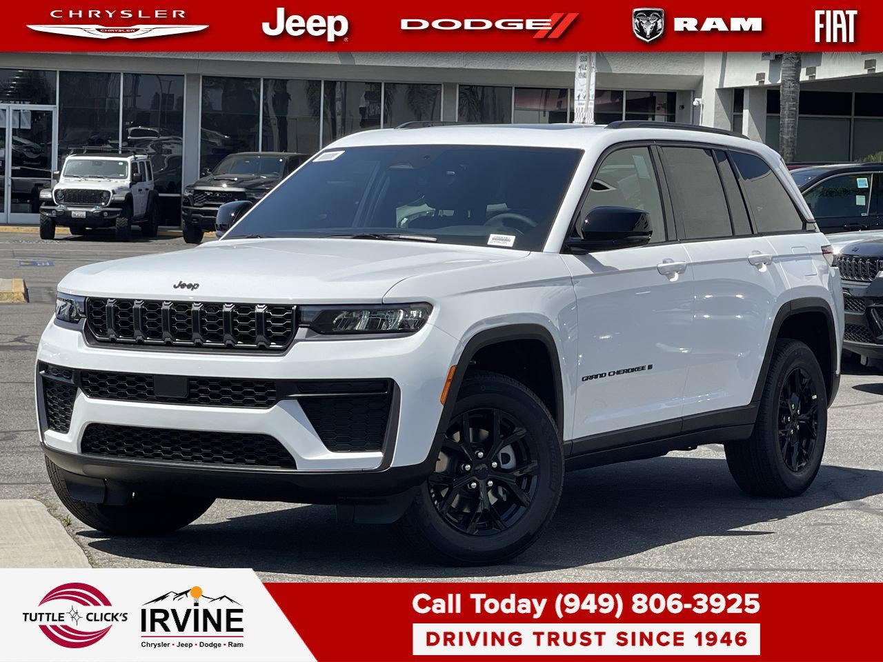 New 2026 Bright White Clear-Coat Exterior Paint Jeep Laredo Altitude image 1