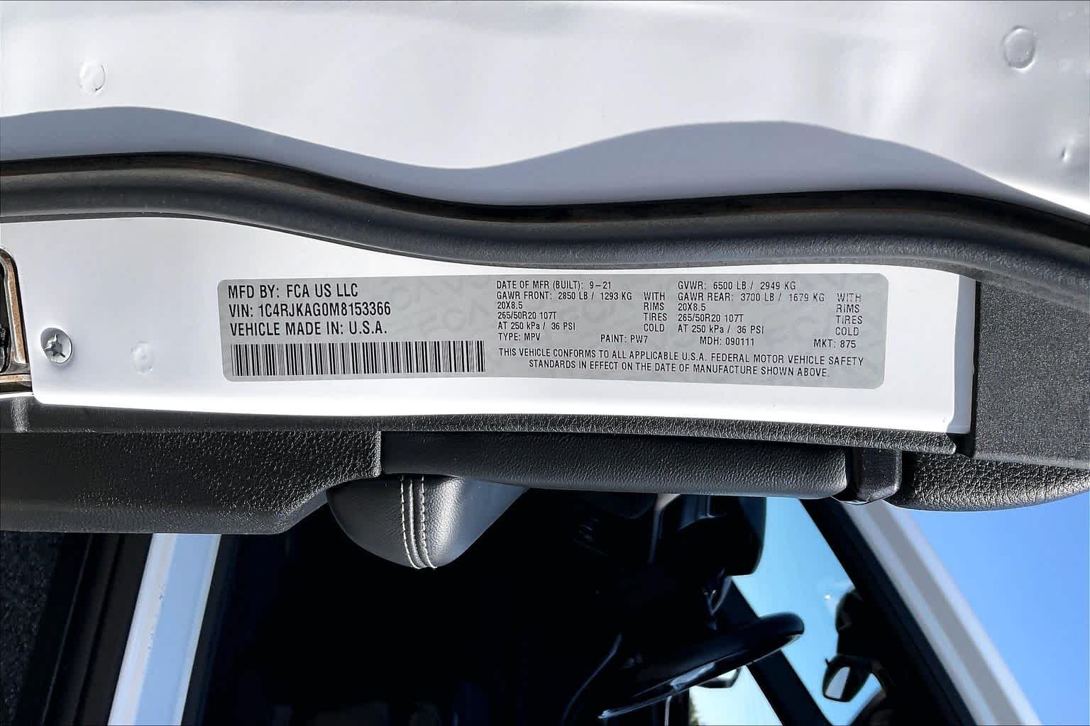 Used 2021 Bright White Clearcoat Jeep Altitude image 34