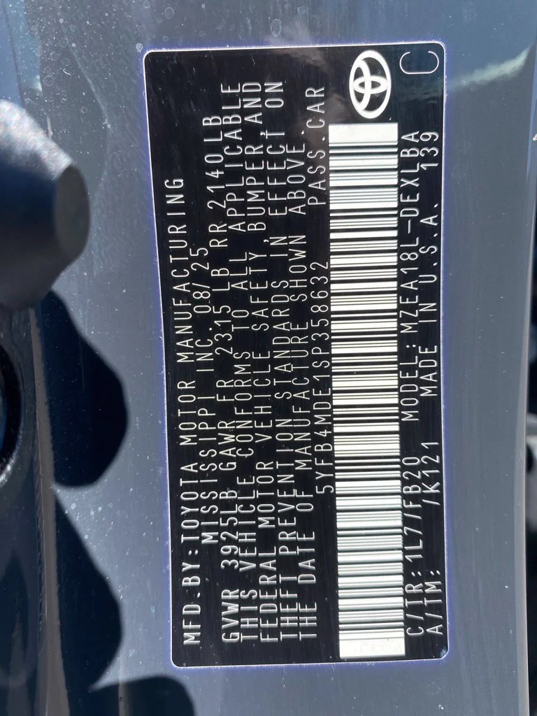 Used 2025 Charcoal Toyota LE image 35
