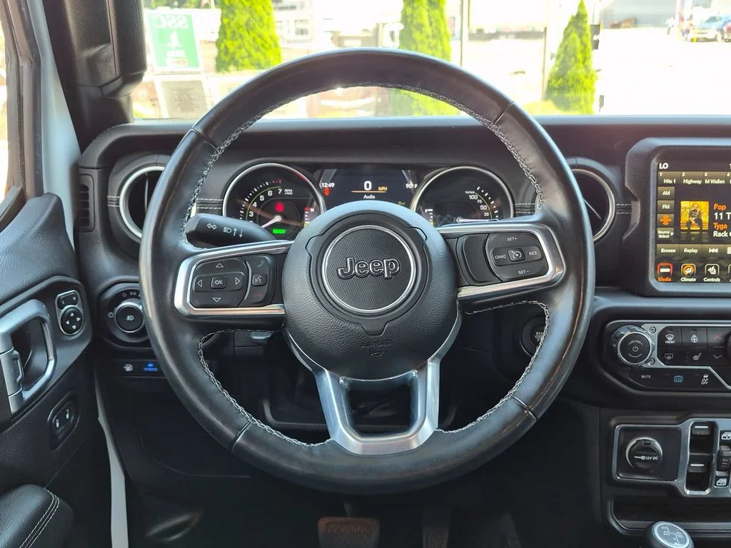 Used 2022 White Jeep Unlimited Sahara 4xe image 12