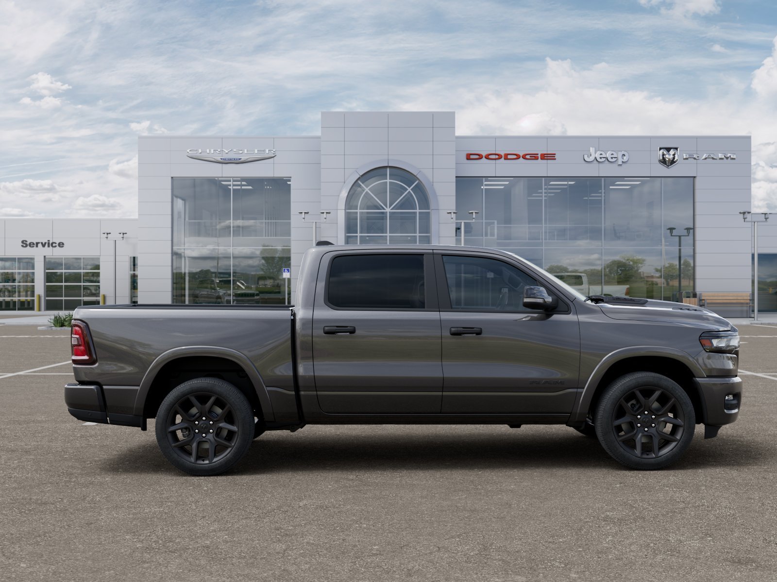 New 2026 Granite Crystal Metallic Clear-Coat Exterior Paint RAM Laramie image 36