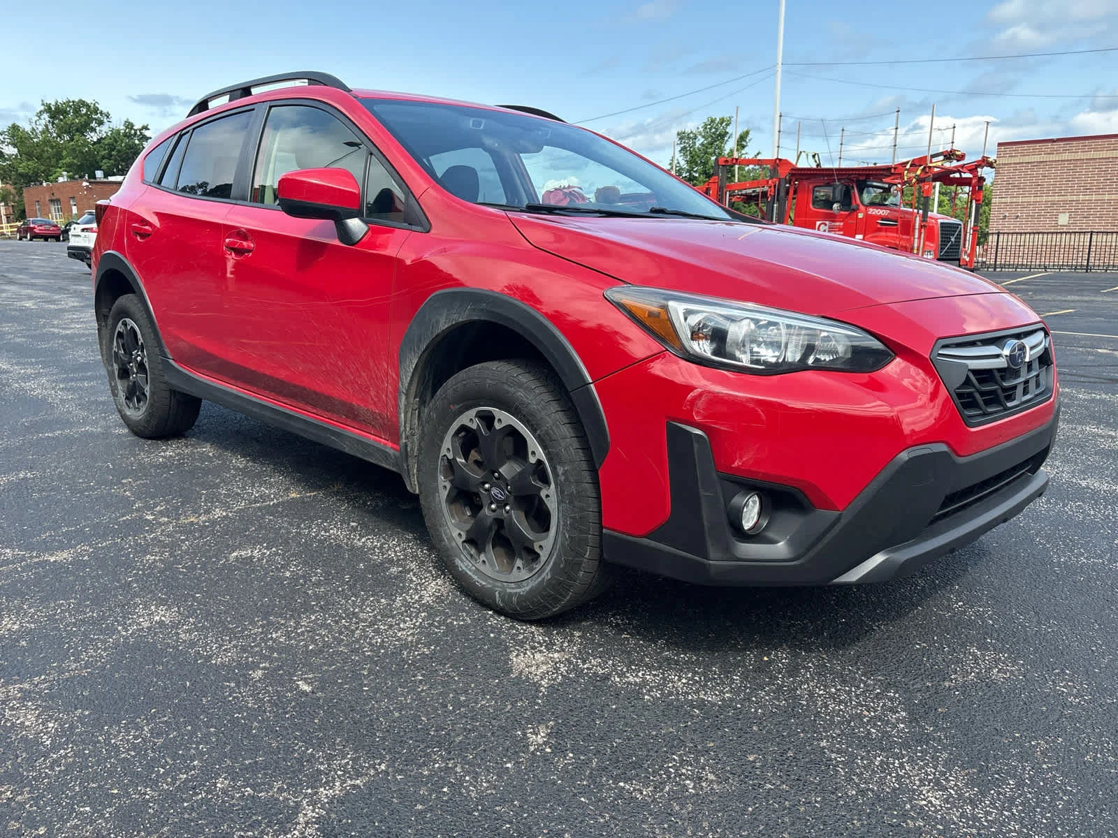 Used 2022 Pure Red Subaru Premium image 15