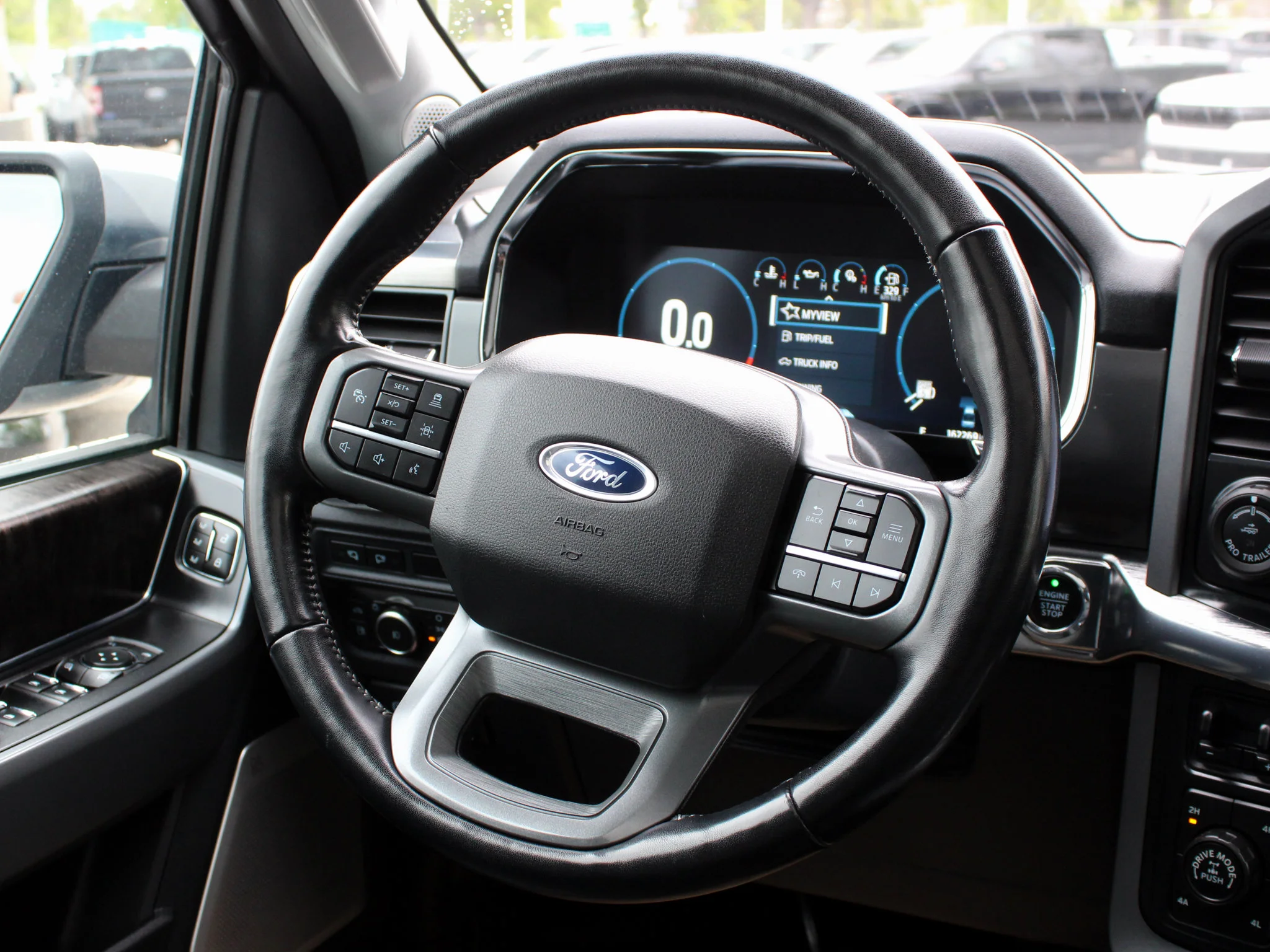 Used 2022 Grey Ford LARIAT * Hybrid V6 | 3M PPF | Remote Start | Adaptive Cruise | Tonneau Cover | Apple CarPlay image 6