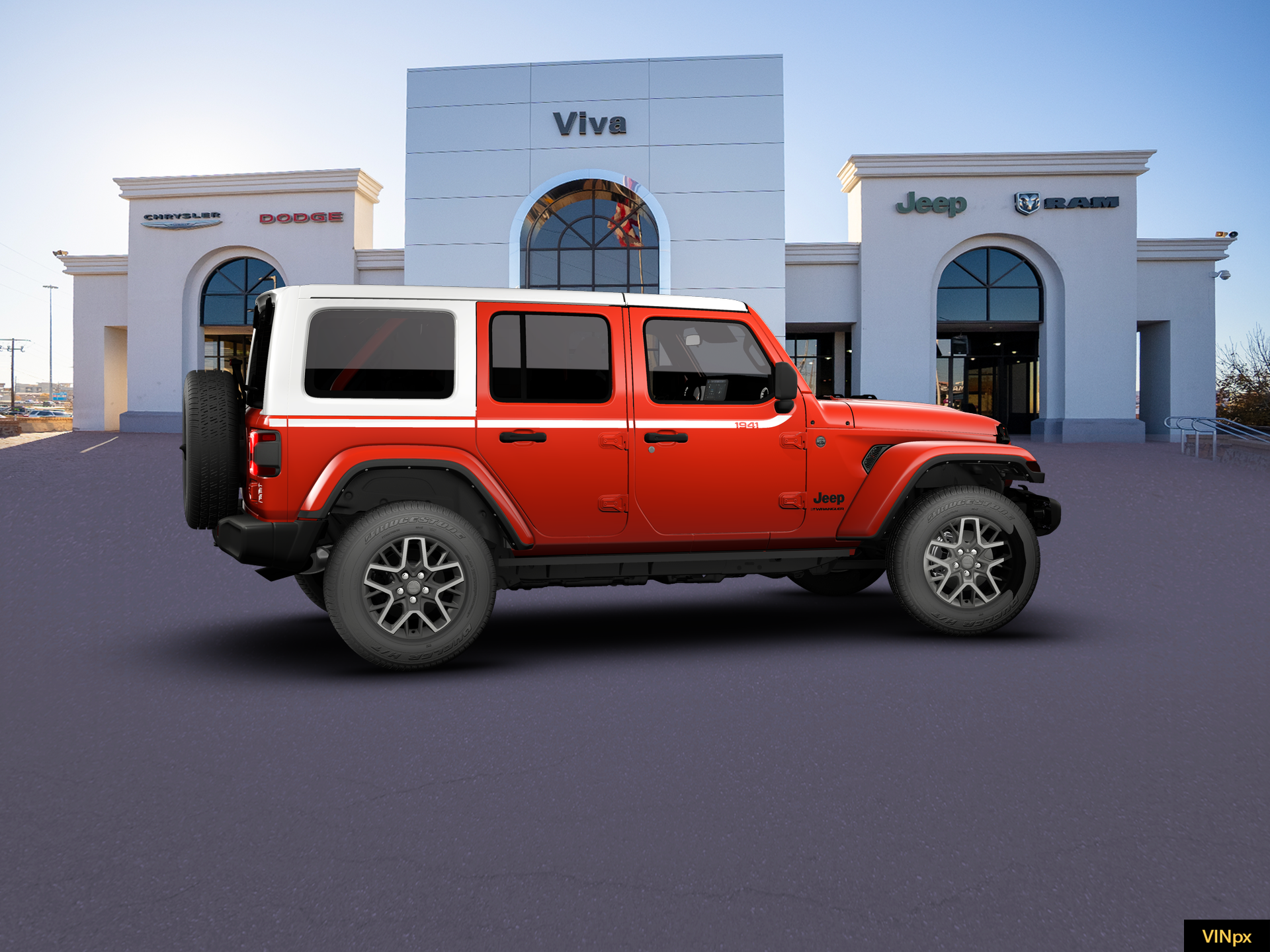 New 2026 Firecracker Red Clear-Coat Exterior Paint Jeep Sahara image 27