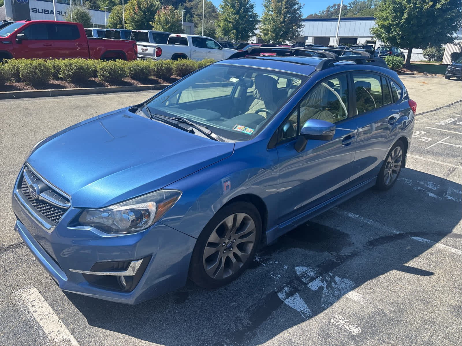Used 2015 Quartz Blue Pearl Subaru 2.0i Sport Premium image 3