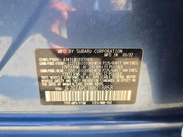Used 2022 Blue Subaru Premium image 27