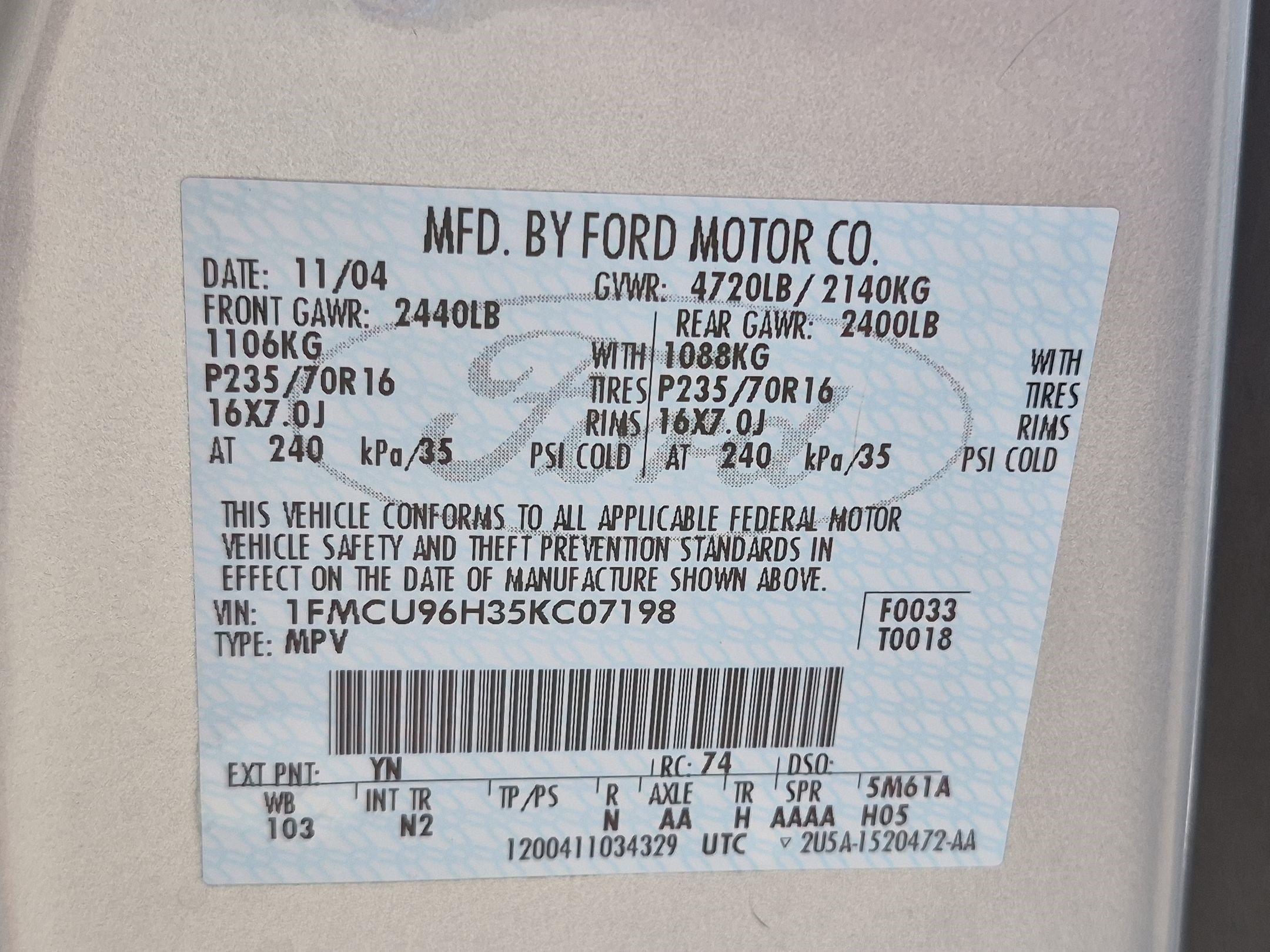 Used 2005 Silver Metallic Clearcoat Ford Hybrid image 31