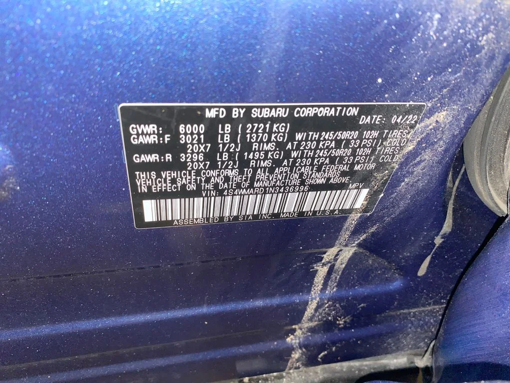 Used 2022 Blue Subaru Touring image 29