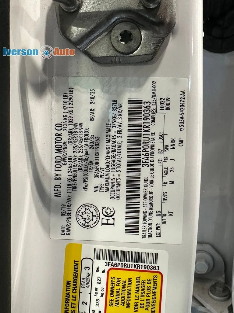 Used 2019 White Ford Titanium image 12