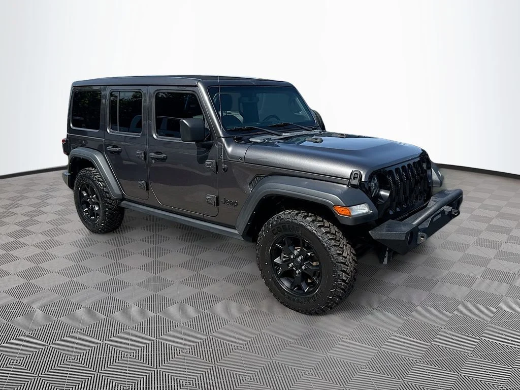 Used 2021 Gray Jeep Unlimited Willys image 4