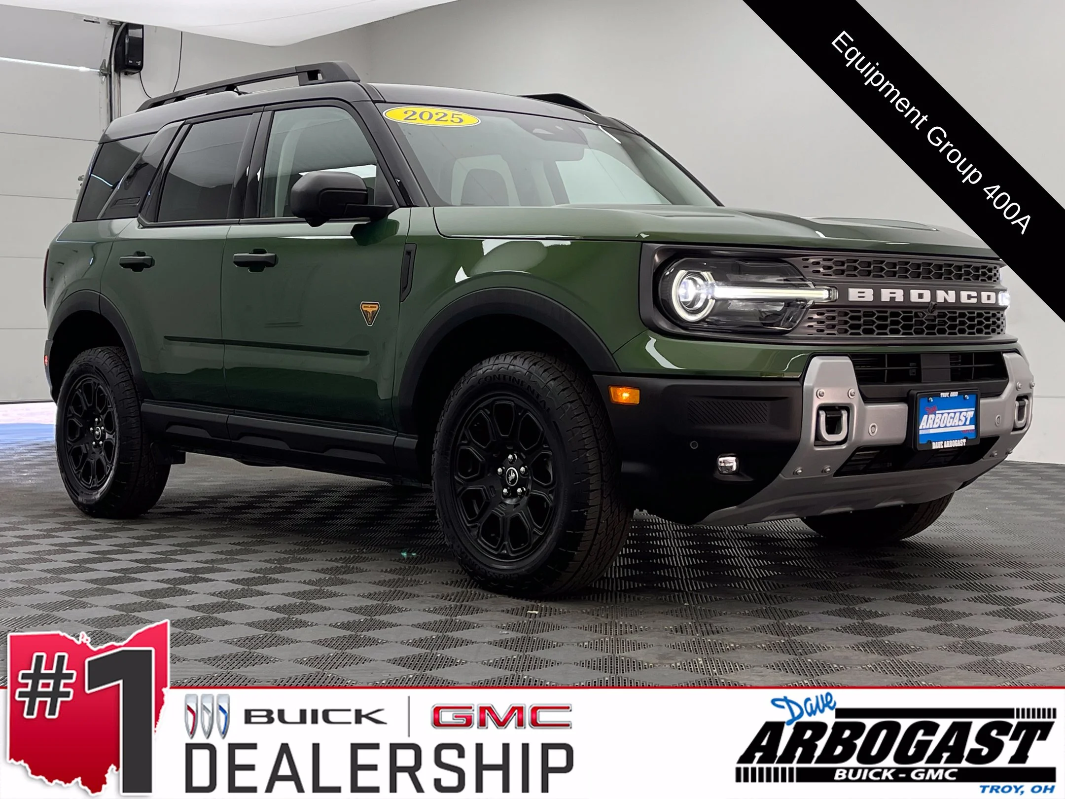 Used 2025 Green Metallic Ford Badlands image 1