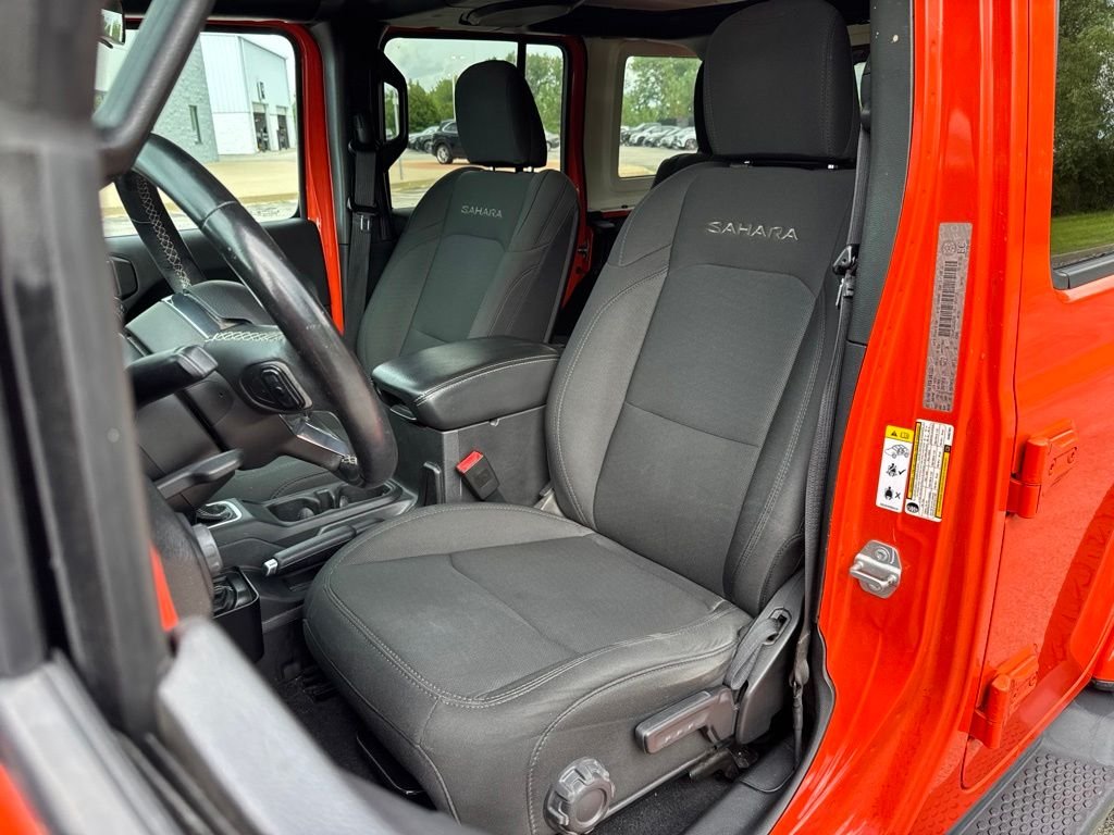 Used 2019 Orange Jeep Unlimited Sahara image 5