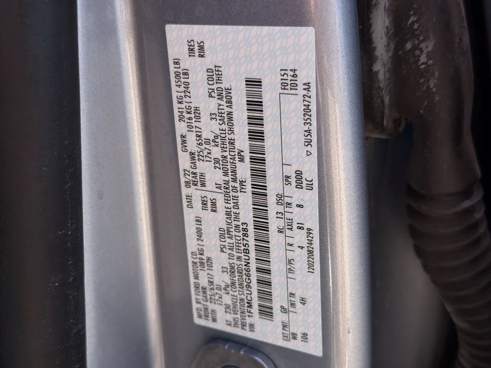 Certified Used 2022 Iced Blue Silver Metallic Ford SE image 36