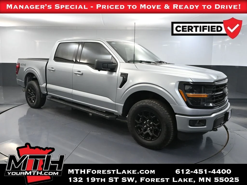 Certified Used 2024 Silver Ford XLT image 1