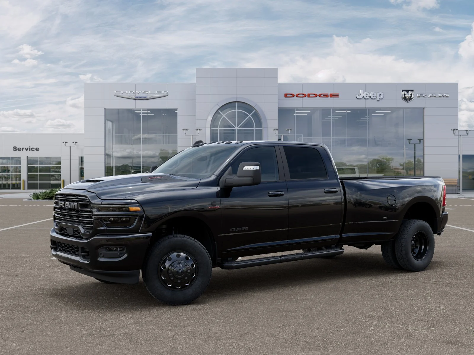 New 2026 Diamond Black Crystal Pearl-Coat Exterior Paint RAM Laramie image 35