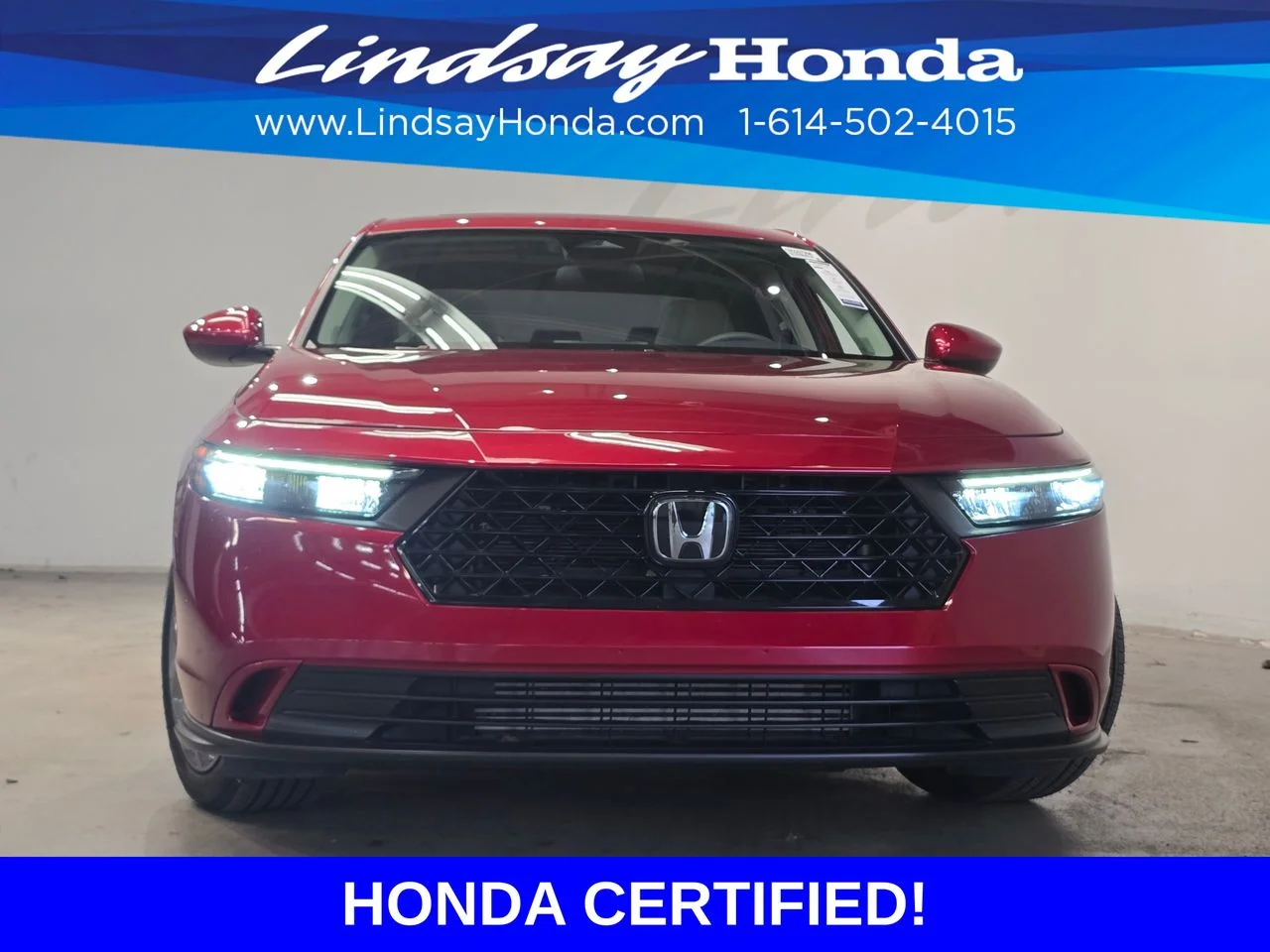 Certified Used 2024 Radiant Red Metallic Honda EX image 2