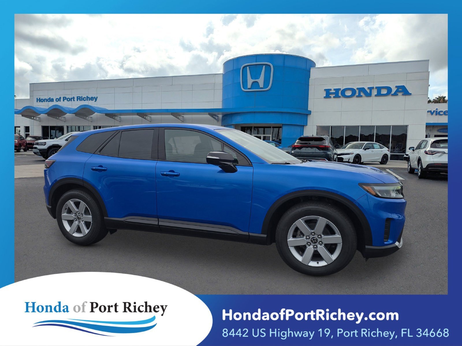 New 2026 Pacific Blue Metallic Honda EX image 1