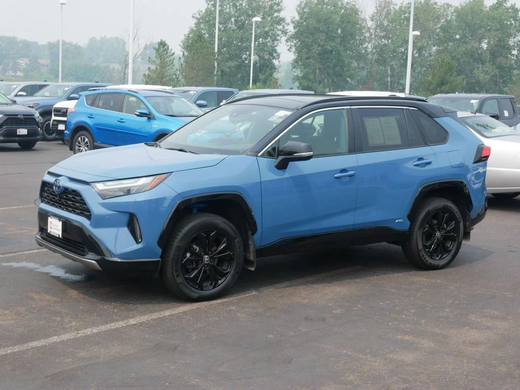 Certified Used 2023 Blue Toyota XSE image 1