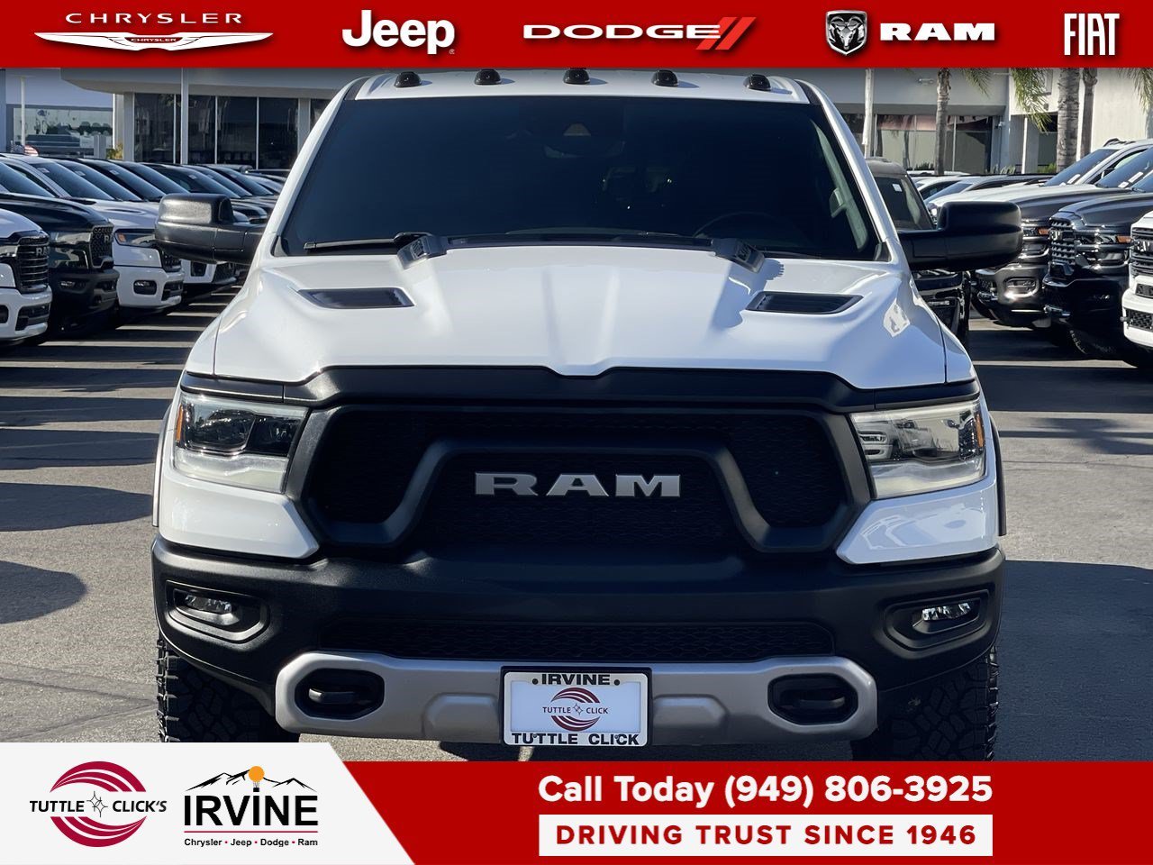 Used 2022 Bright White Clearcoat Ram Rebel image 2