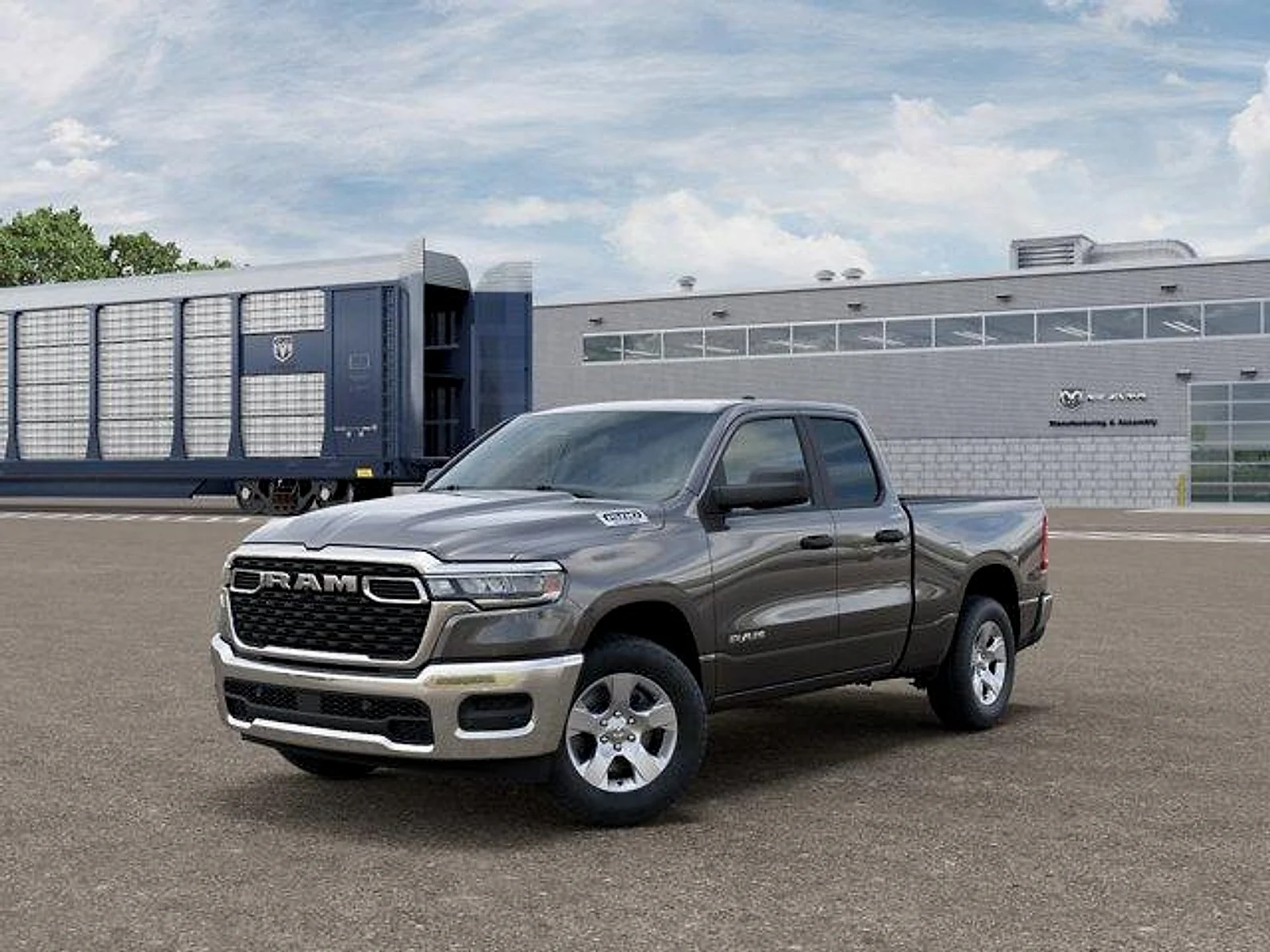 New 2026 Granite Crystal Metallic Clear-Coat Exterior Paint RAM Tradesman Quad Cab 4x4 6
