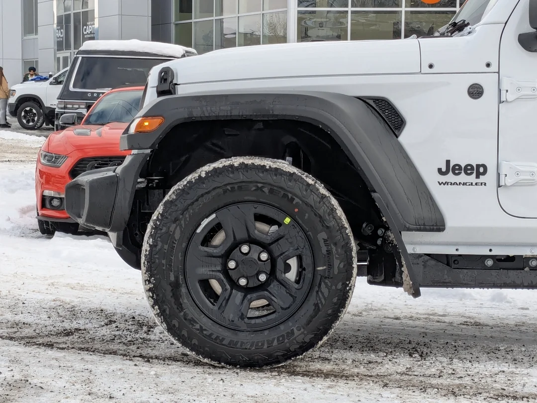 New 2026 White Jeep Sport - - 4x4 - Black Freedom Top - Customer Preferred Pkg 22B - 8-Speed Auto & More! image 9